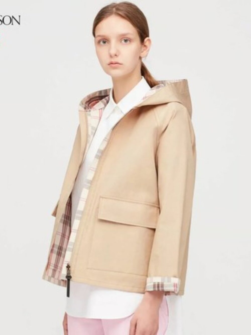 JW Anderson x Uniqlo Cotton Reversible Raglan Sleeve Parka Beige XS